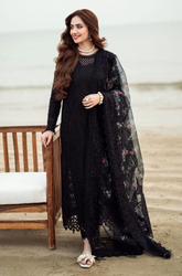 Nureh -Winter 3PC Dhanak ChickenKari Embroidered with Sequence work Suit - SS0112
